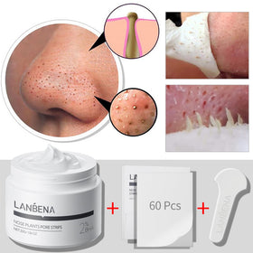 LANBENA Nose Pore Strips blackhead remover mask on facial areas