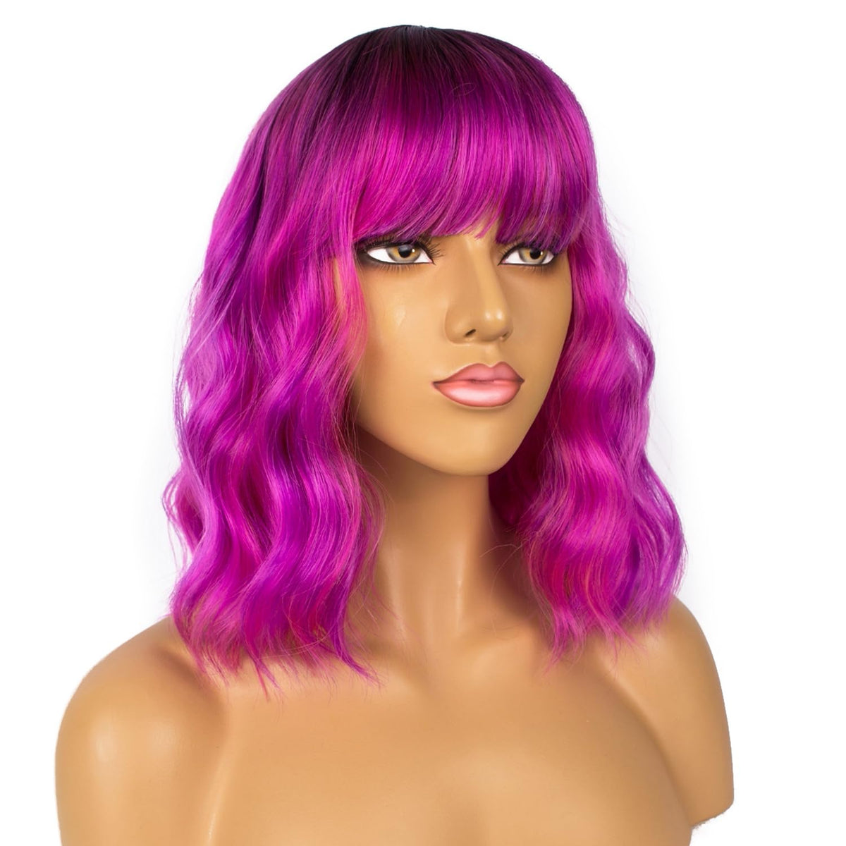 LANCAINI Colourful Short Bob Wig packaging display