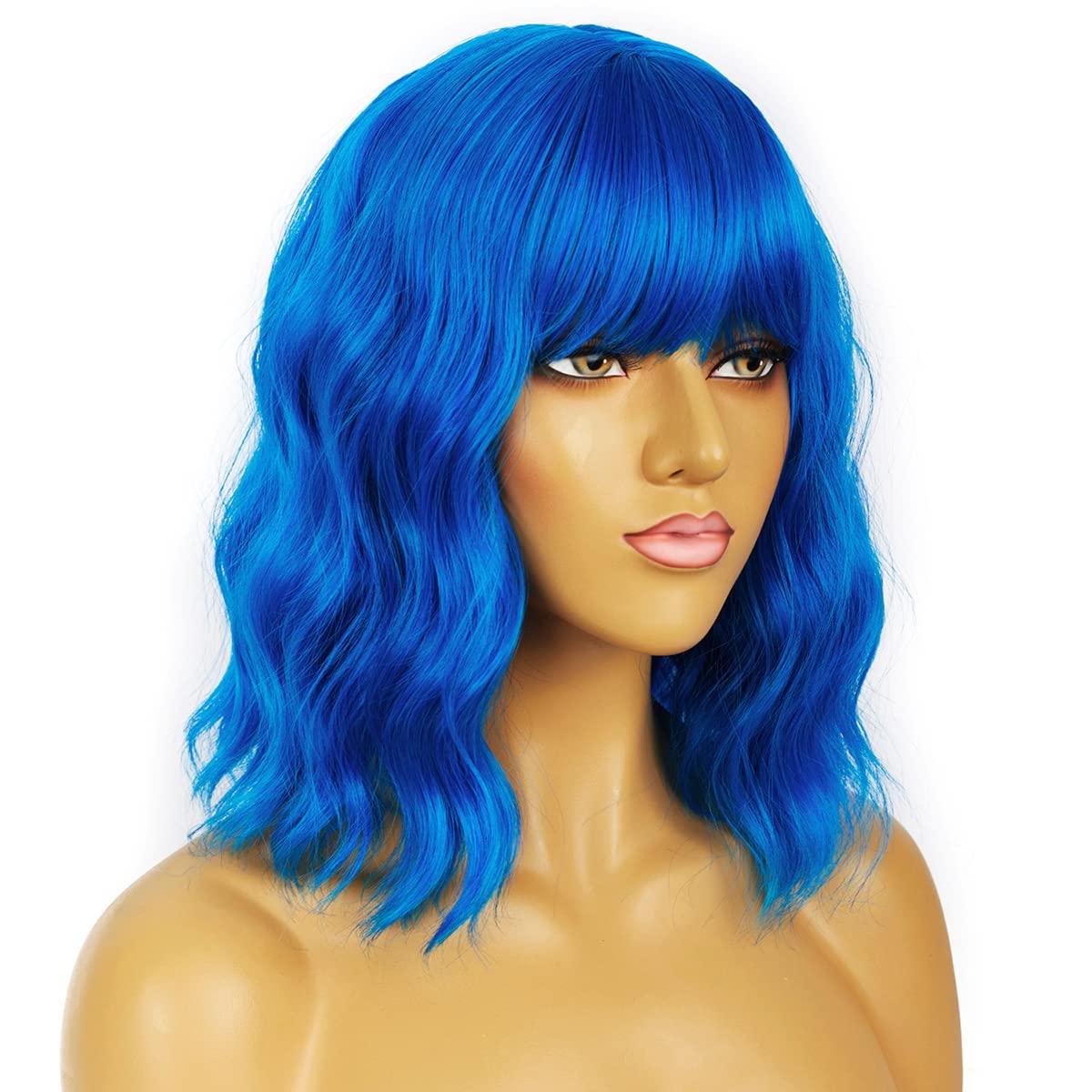 LANCAINI Short Bob Wavy Wig side view