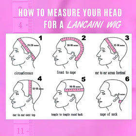 LANCAINI Short Bob Wig with Bangs in Auburn, packaging