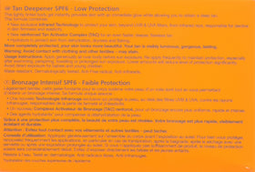 Lancaster Sun Beauty Tan Deepener SPF 6 packaging