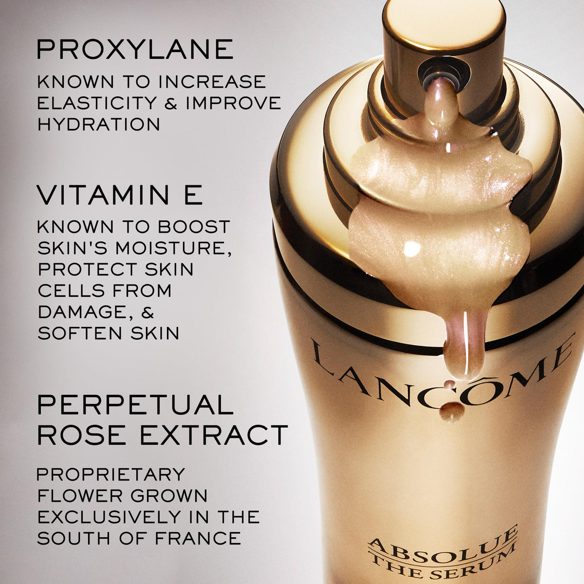 Lancôme Absolue The Serum application on skin