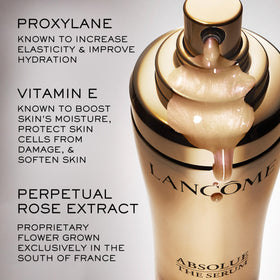 Lancôme Absolue The Serum application on skin