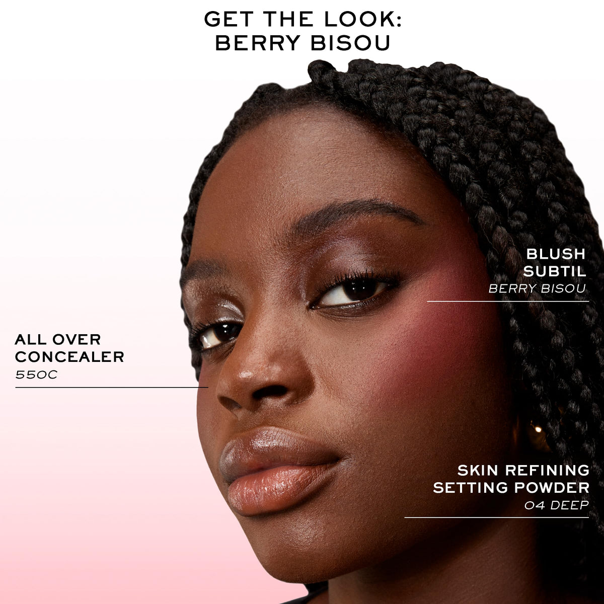 Lancôme Blush Subtil Powder Blush 800 Orange Phoria swatch on skin