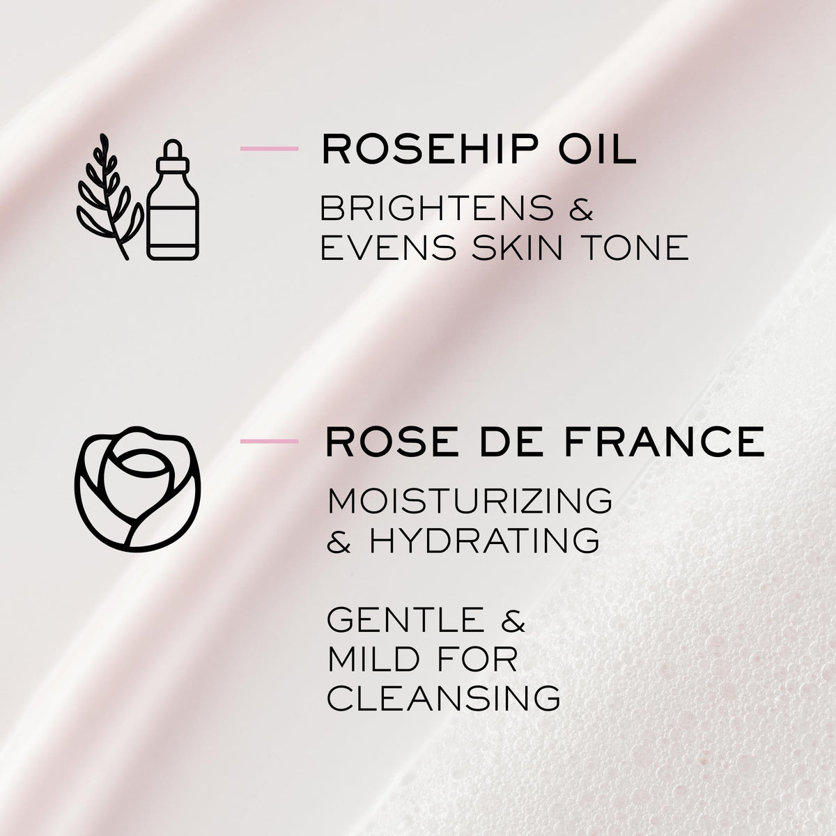 Lancôme Créme Mousse Confort Foaming Facial Cleanser in use on skin