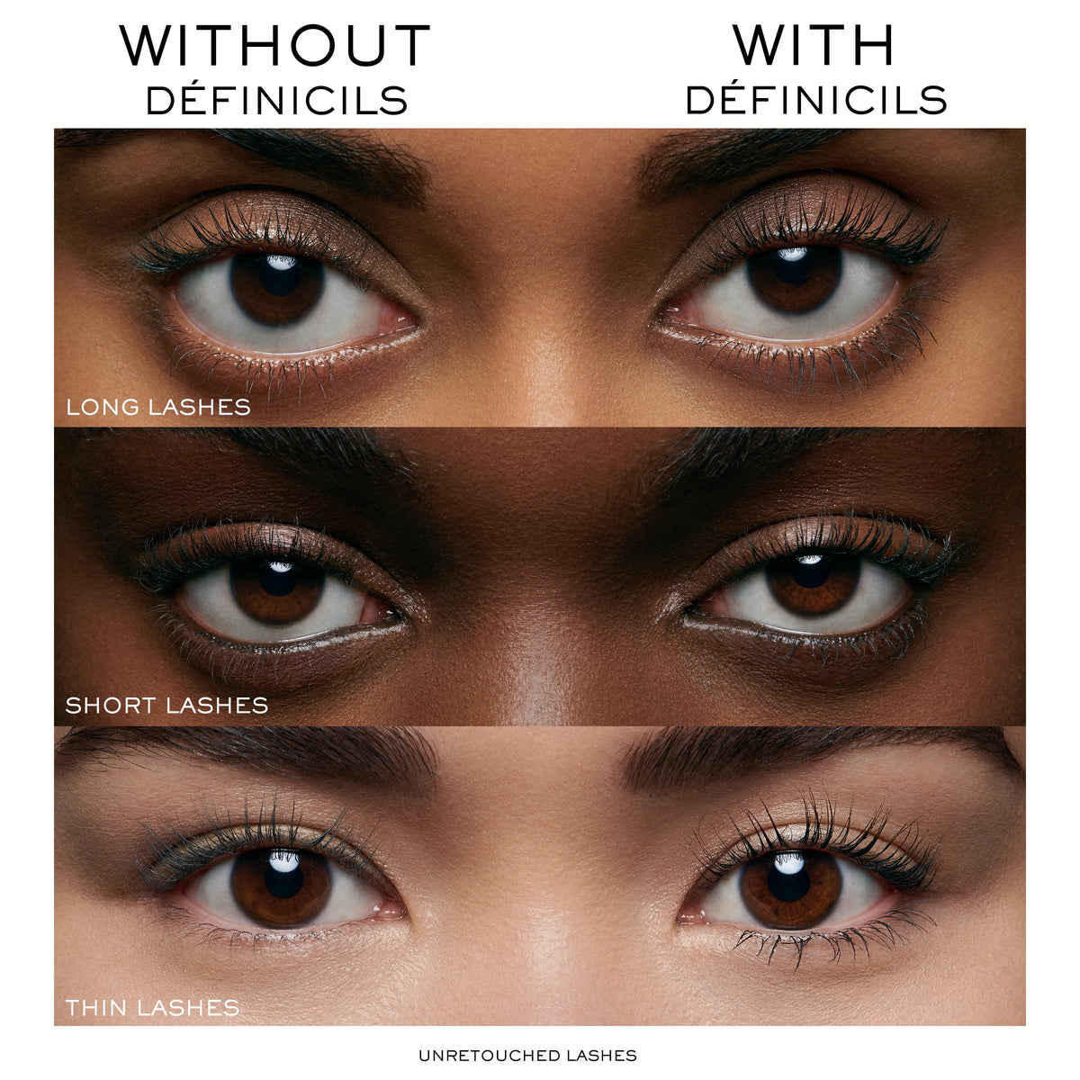 Lancôme Définicils mascara on model's lashes