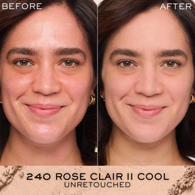 Lancôme Dual Finish Powder Foundation 240 Rose Clair II Cool powder texture