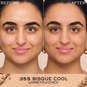 Lancôme Dual Finish Powder Foundation 355 Bisque Cool texture close-up