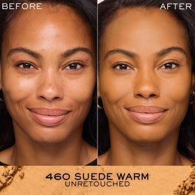 Lancôme Dual Finish Powder Foundation 460 Suede Warm texture close-up