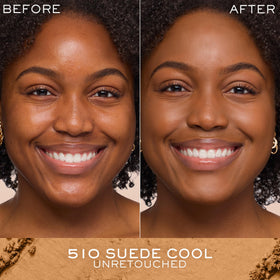 Lancôme Dual Finish Powder Foundation 510 Suede Cool on model's skin
