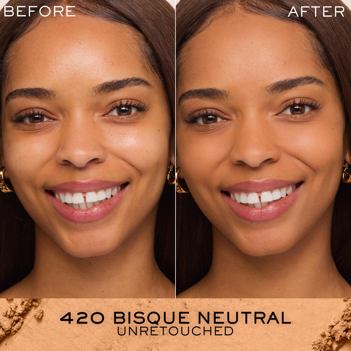 Lancôme Dual Finish Powder Foundation open with powder visible