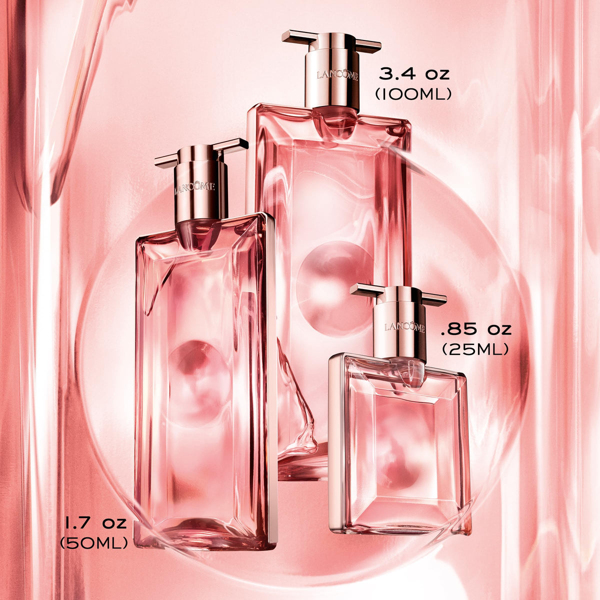 Lancôme Idôle Eau de Parfum flat on vanity