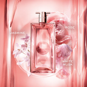 Lancôme Idôle Eau de Parfum packaging with floral design