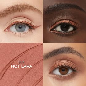 Lancôme Idôle Tint Liquid Eyeshadow & Eyeliner 03 Hot Lava matte finish swatch