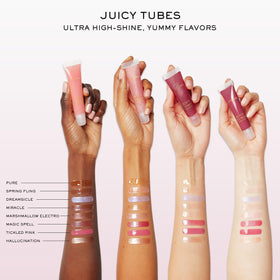 Lancôme Juicy Tubes Hydrating Lip Gloss 05 Marshmallow Ele texture swatch