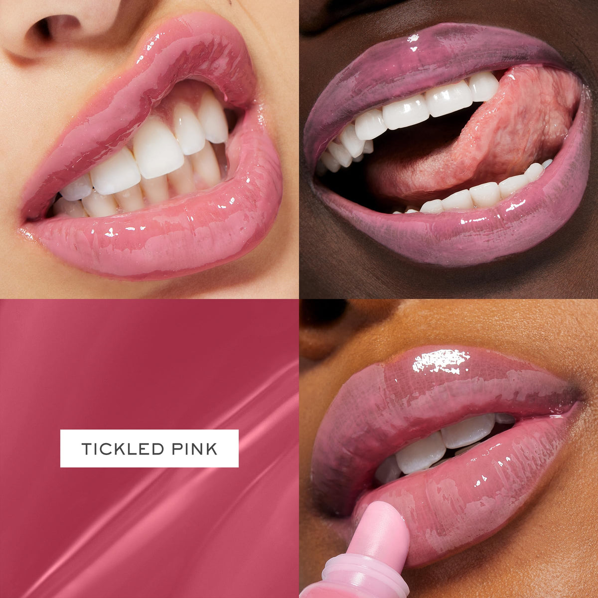 Lancôme Juicy Tubes Hydrating Lip Gloss 08 Tickled Pink swatch on lips
