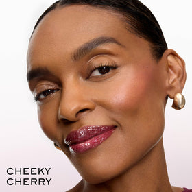 Lancôme Juicy Tubes Hydrating Lip Gloss 27 Cheeky Cherry with lipstick