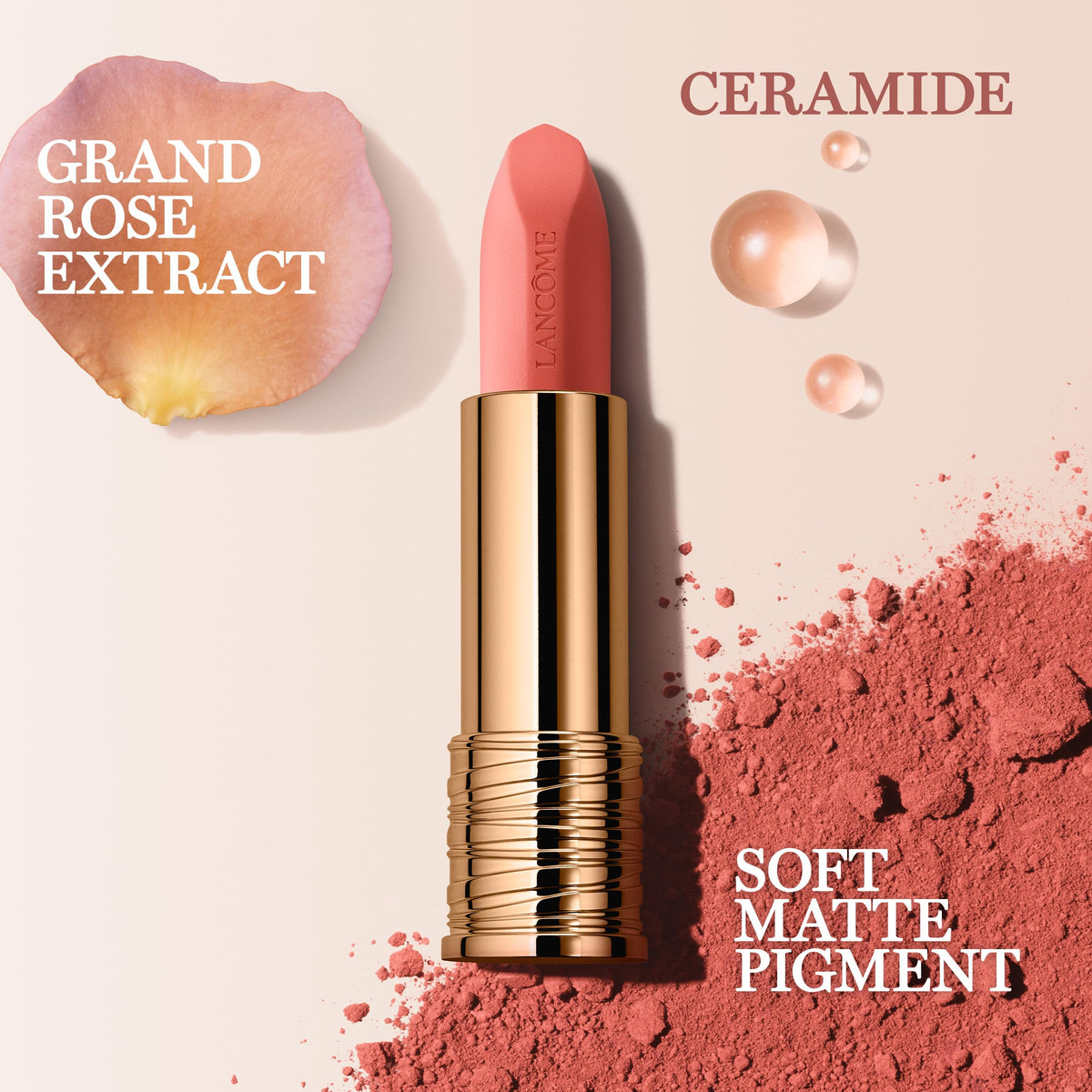 Lancôme L'Absolu Rouge Intimatte Lipstick 300 packaging
