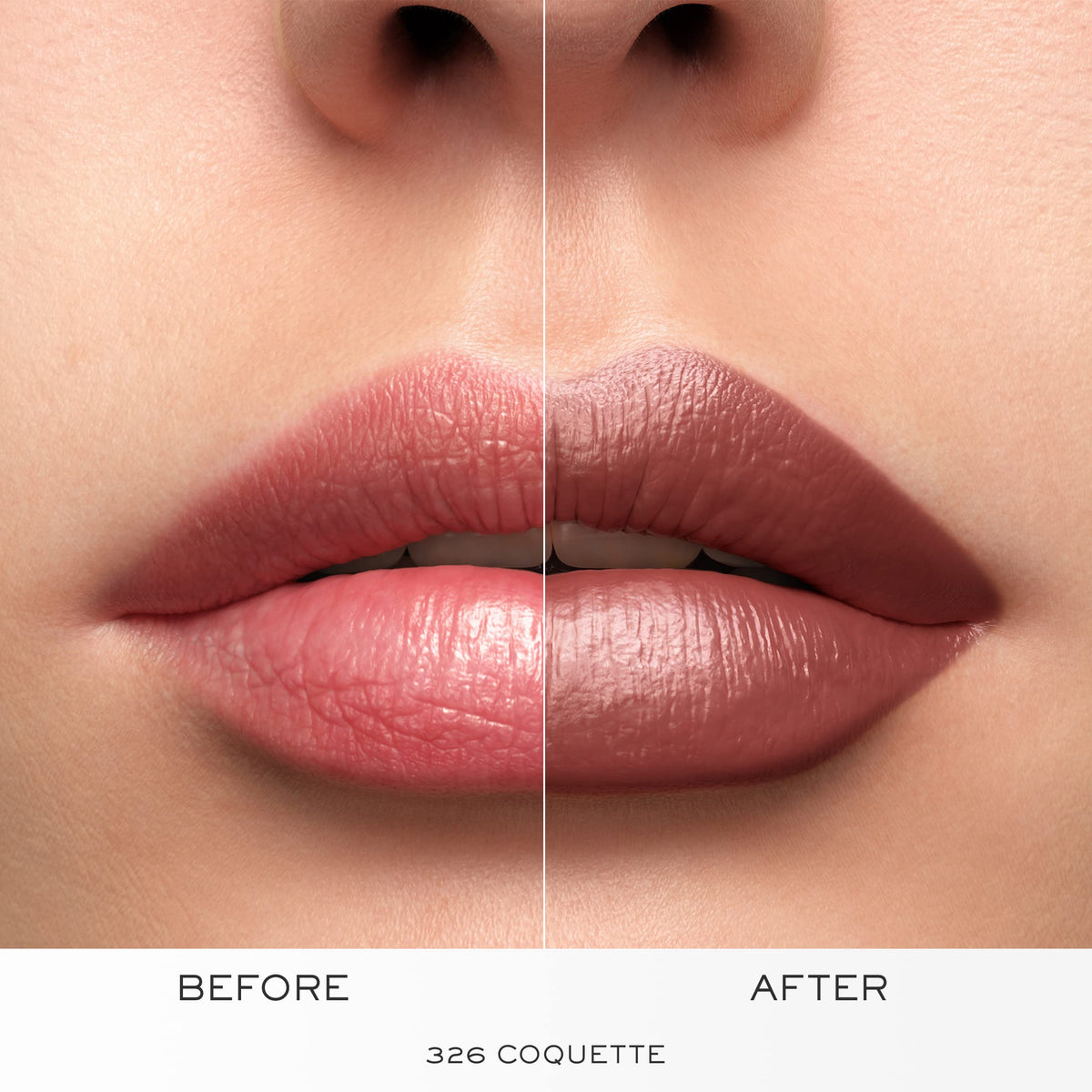 Lancôme L'Absolu Rouge lipstick applied on lips