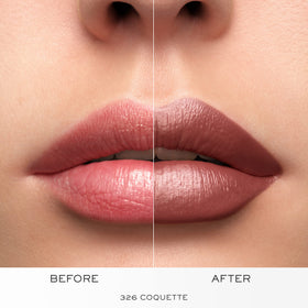 Lancôme L'Absolu Rouge lipstick applied on lips