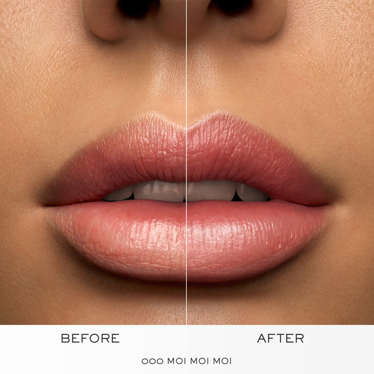Lancôme L'Absolu Rouge Lipstick Moi Moi Moi on model's lips