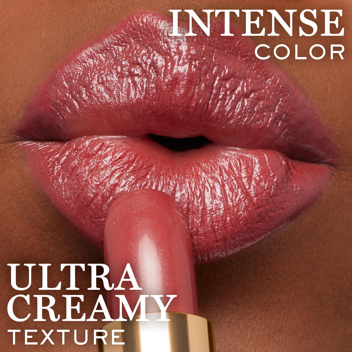 Lancôme L'Absolu Rouge Lipstick swatch on skin