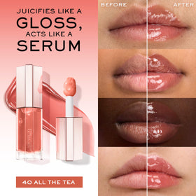 Lancôme Lip Idôle JuicyTreat Hydrating Oil-in-Gloss applicator close-up