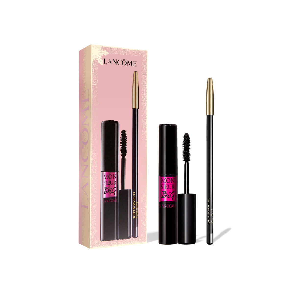 Lancôme Monsieur Big mascara and Le Crayon Khôl eye pencil gift set packaging