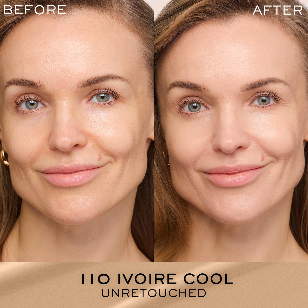 Lancôme Renergie Lift Hydrating Foundation SPF 27 - 110 texture on skin