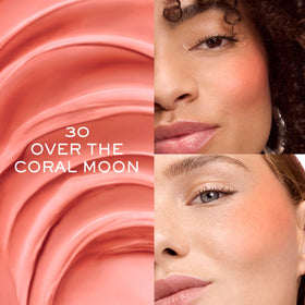 Lancôme Skin Idôle Juicy Liquid Blush 30 Over the Coral Moon texture on skin