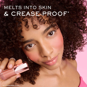Lancôme Skin Idôle Juicy Liquid Blush 90 Berry Bisou texture on hand