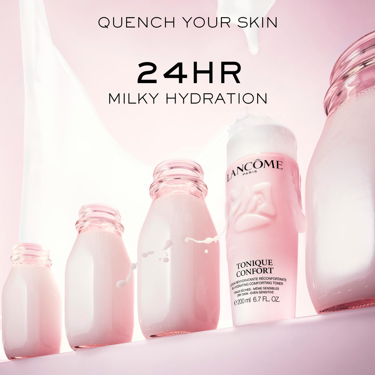 Lancôme Tonique Confort Hyaluronic Acid Toner texture on hand
