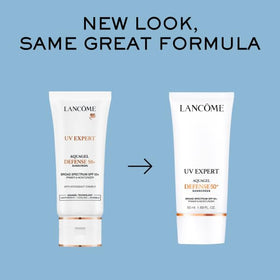 Lancôme UV Expert Defense SPF 50+ Primer & Moisturizer bottle side view