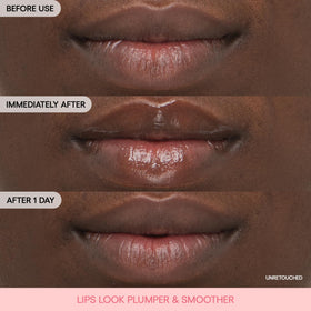 LANEIGE Bouncy & Firm Lip applied to lips