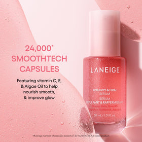 LANEIGE Bouncy & Firm Serum on vanity