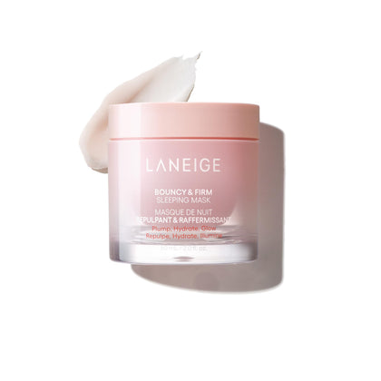 LANEIGE Bouncy & Firm Sleeping Mask front view with packaging