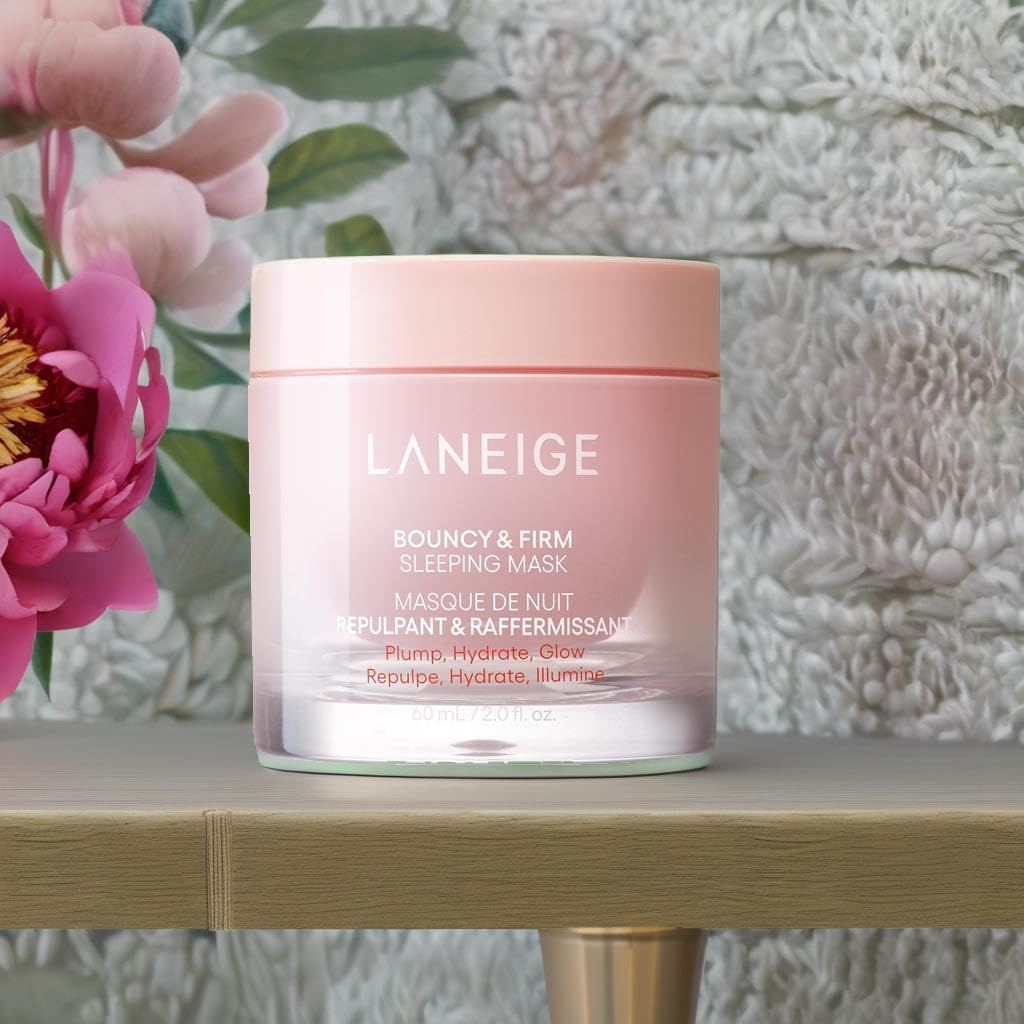 LANEIGE Bouncy & Firm Sleeping Mask with Peony & Collagen Complex ingredients