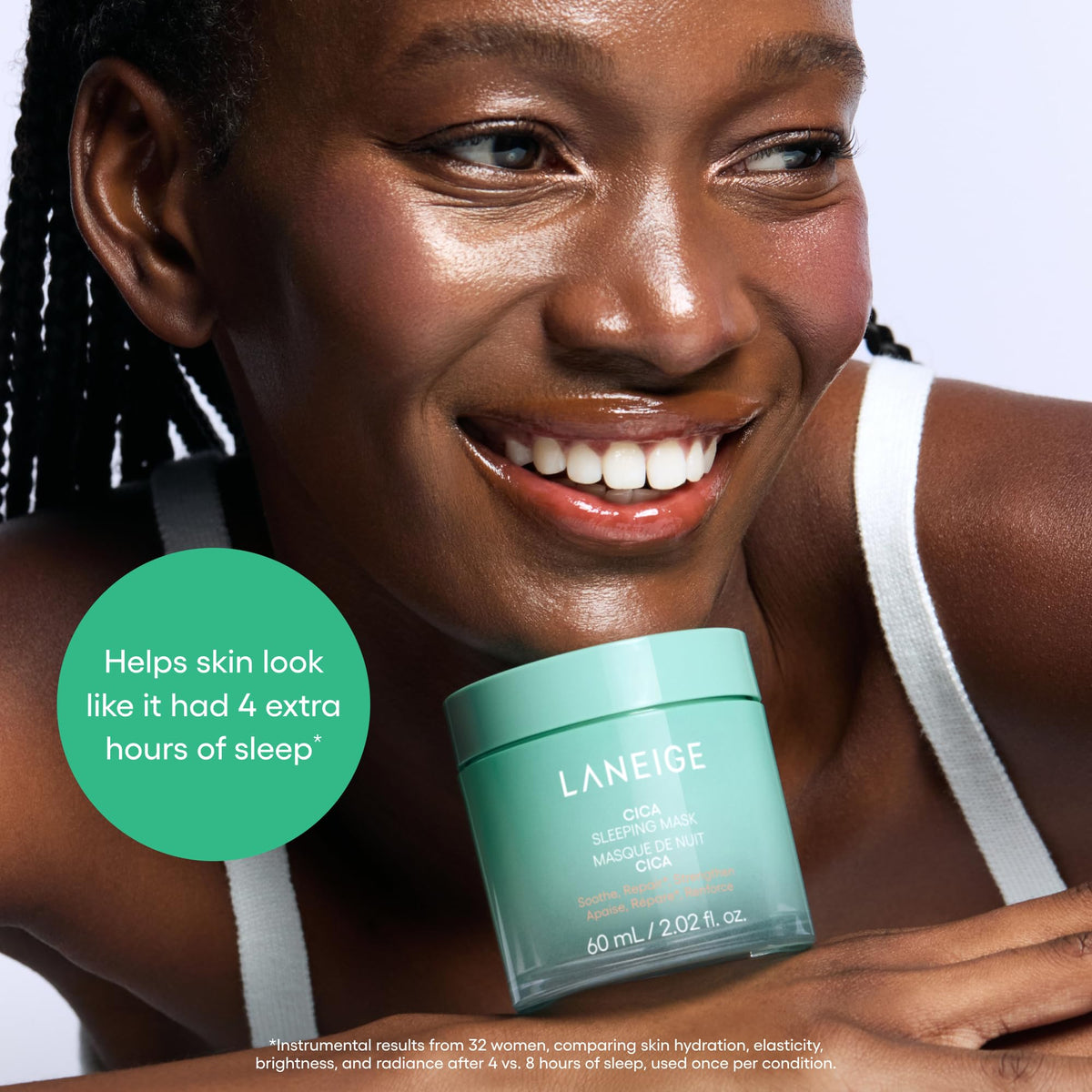 LANEIGE Cica Sleeping Mask with soothing skincare products