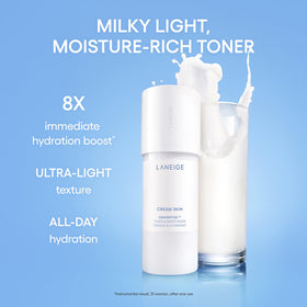 LANEIGE Daily Hydration Essential Set displayed on a bathroom counter