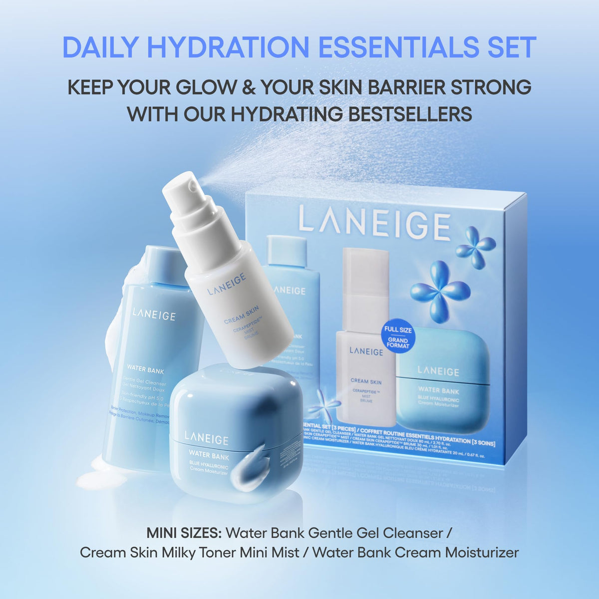 LANEIGE Gentle Gel Cleanser bottle front view