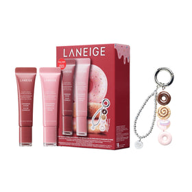 LANEIGE Glaze Craze Lip Serum Duo with donut keychain