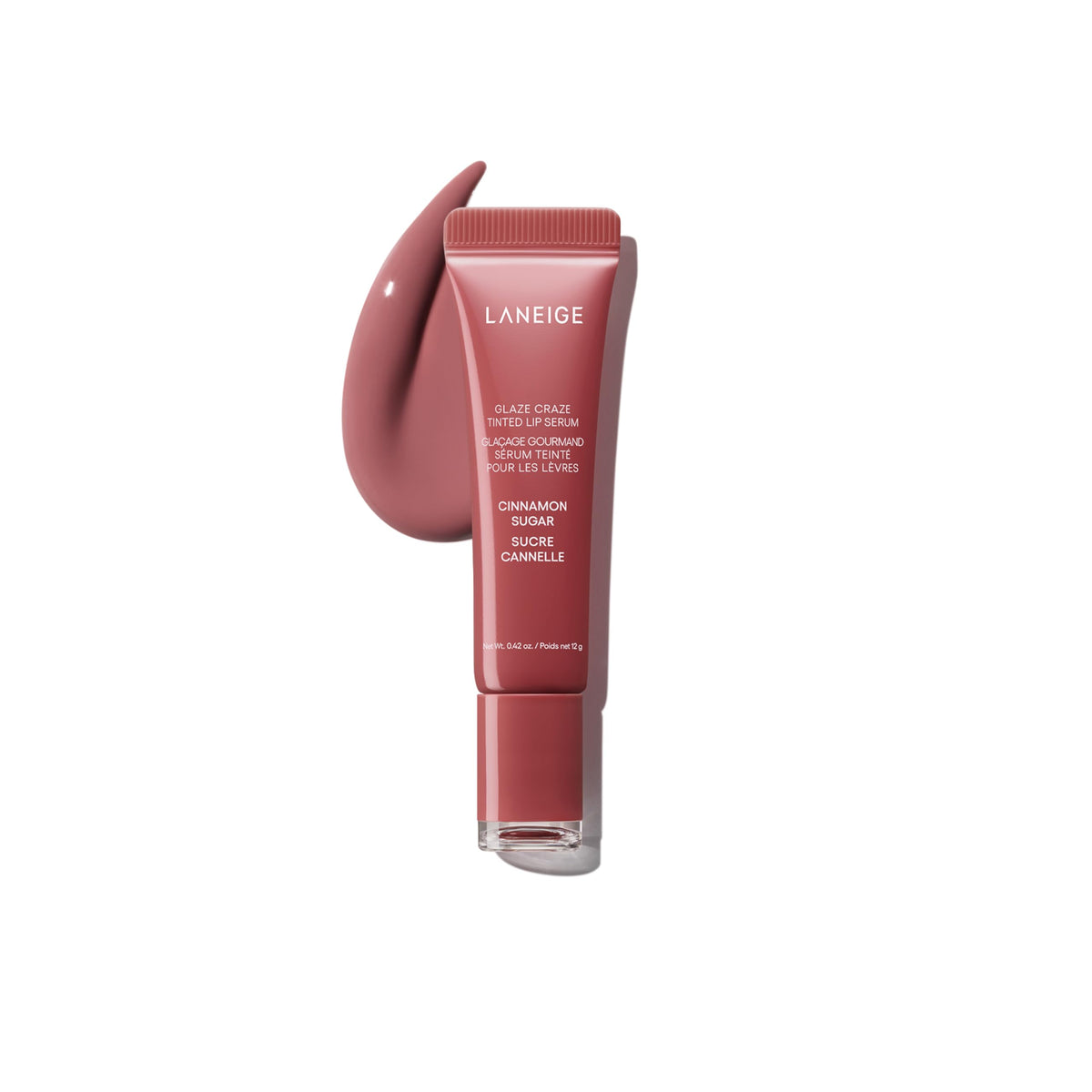 LANEIGE Glaze Craze Tinted Lip Serum Cinnamon Sugar front view