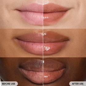 LANEIGE Glaze Craze Tinted Lip Serum showing four donut-inspired shades