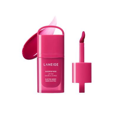 LANEIGE JuicePop Box Lip Tint Electro Berry front view