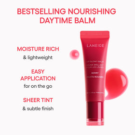 LANEIGE Lip Glowy Balm Berry on a flat surface