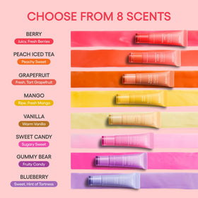 LANEIGE Lip Glowy Balm Berry on a vanity table