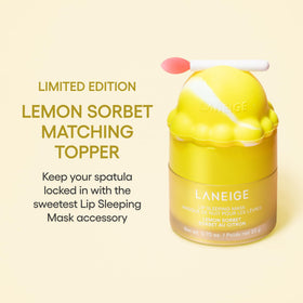 LANEIGE Lip Sleeping Mask Lemon Sorbet with spatula