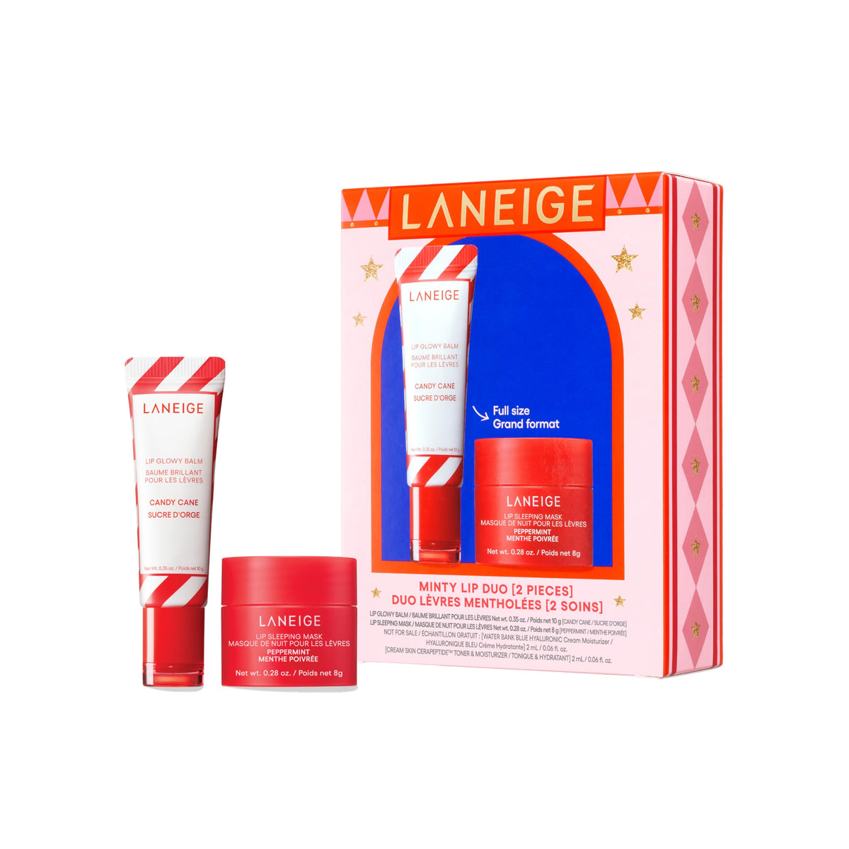 LANEIGE Minty Lip Duo packaging front view