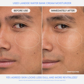 LANEIGE Water Bank Blue Hyaluronic Acid Cream application on face