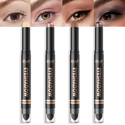 LANGMANNI 4 Colour Waterproof Dual-Ended Eye Shadow Stick Set front view